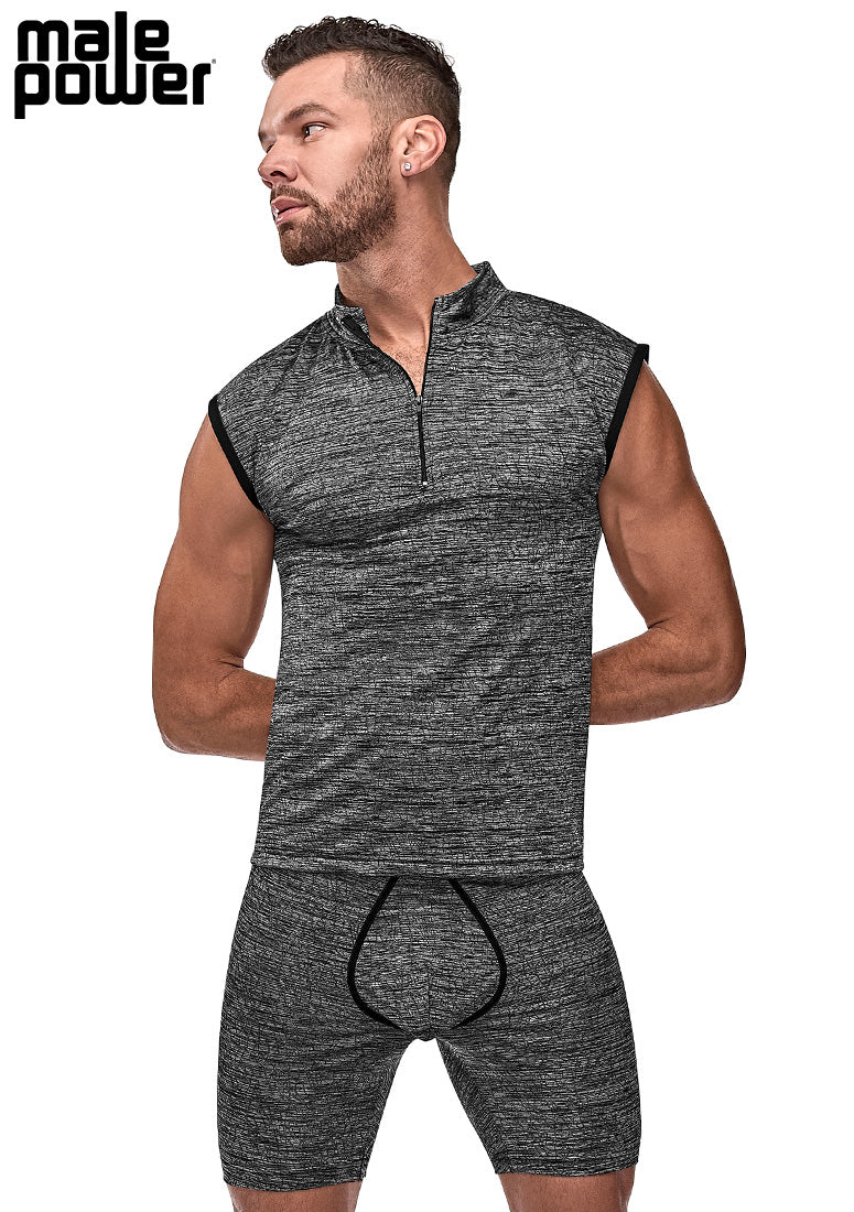 115259 Zipper Muscle Tank