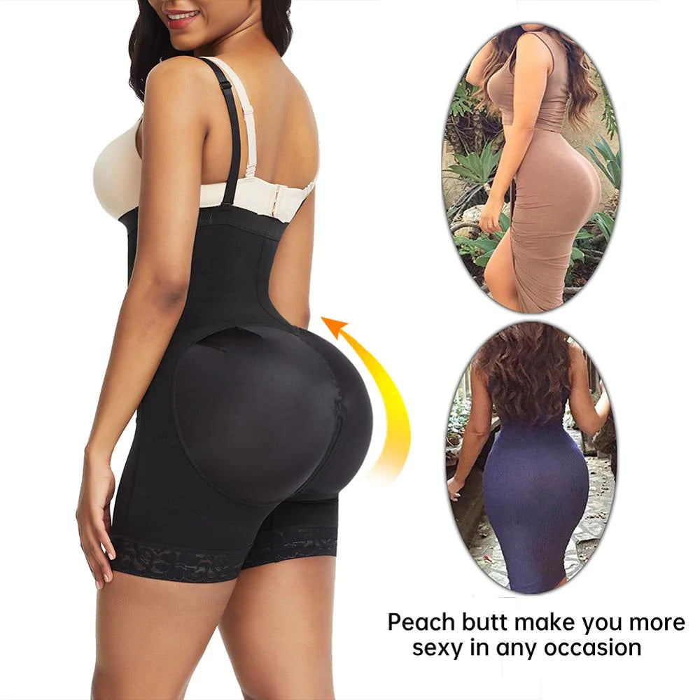 Women Shapewear Seamless Detachable Straps Triple Control Slimmer Tummy control Body Shaper