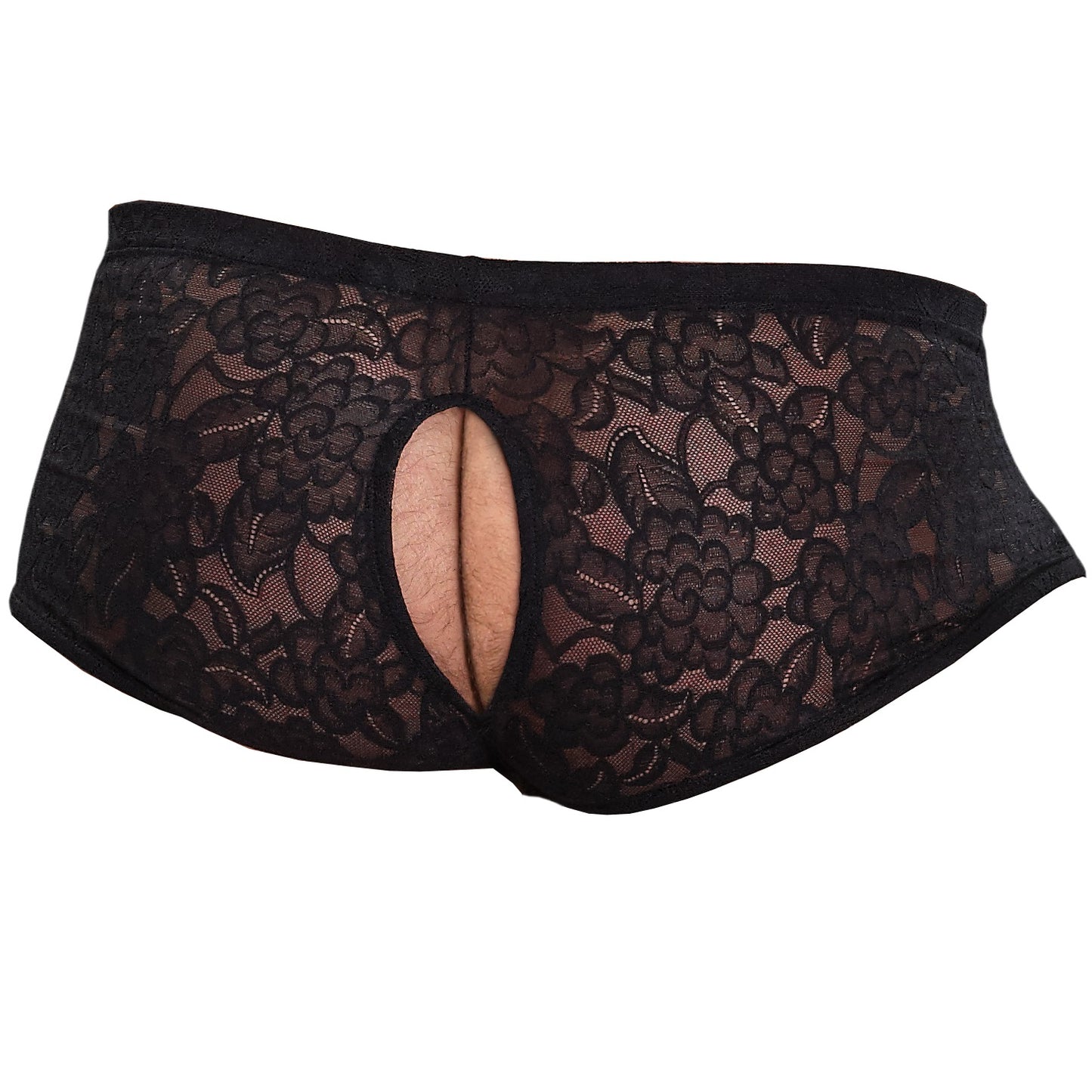 Envy Body Shop Sissy Pouch Lace Double Pleasure Boyshorts Panty Frontless Backless