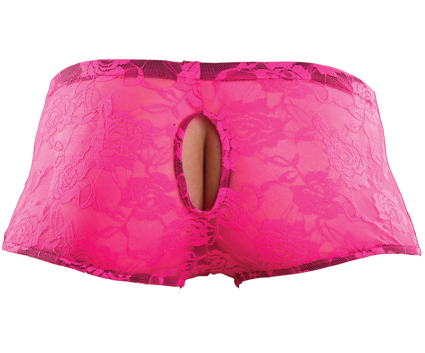 Envy Body Shop Sissy Pouch Lace Double Pleasure Boyshorts Panty Frontless Backless