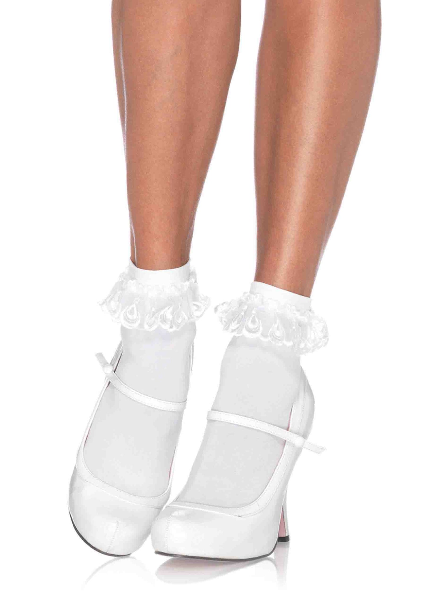 Anklet with Lace Ruffle