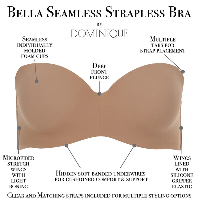 3600 Bella Seamless Hidden Underwire Convertible Strapless Bra