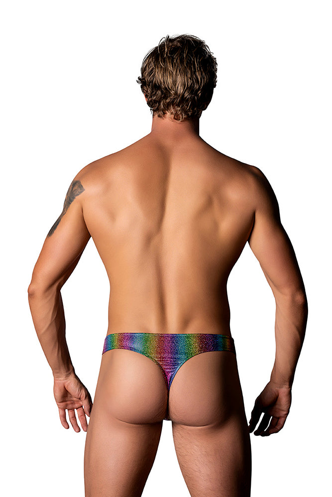 421297 Thong w/ Front Condom Pouch - Back View