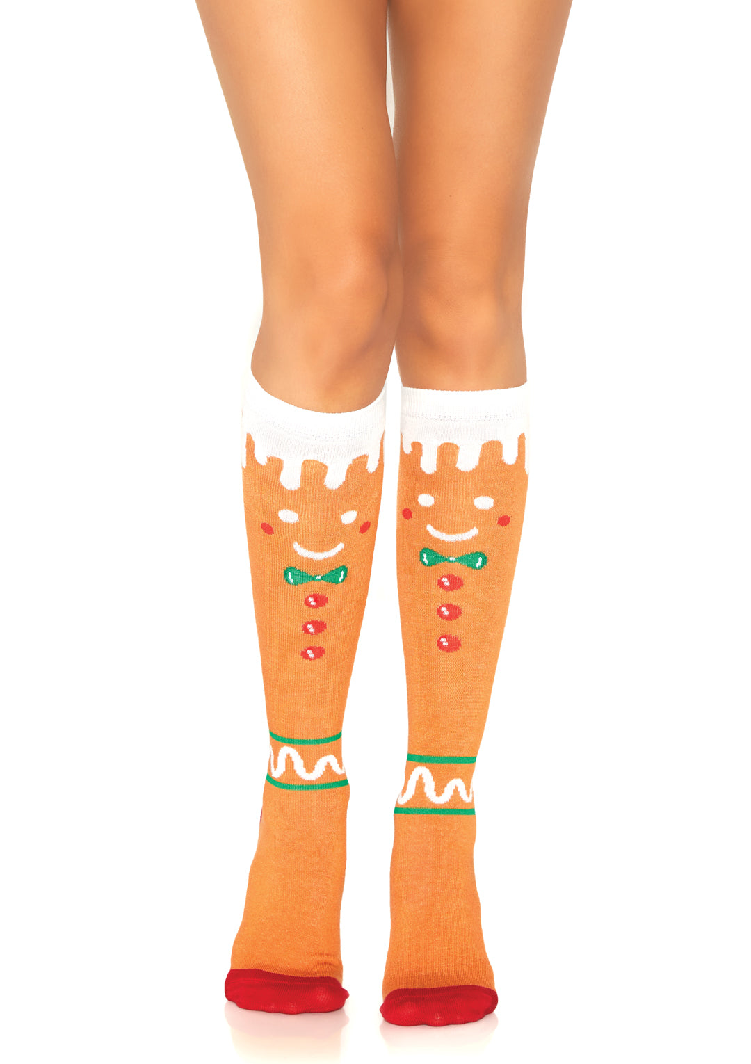 Gingerbread Man Knee High Socks