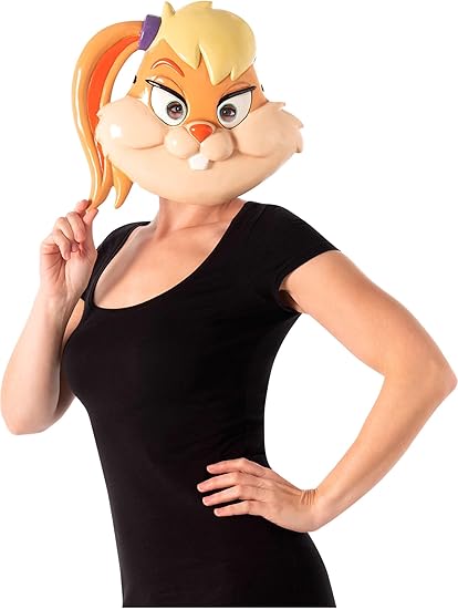 Rubies Costume Space Jam 2: A New Legacy Lola Plastic Half-Mask, One Size