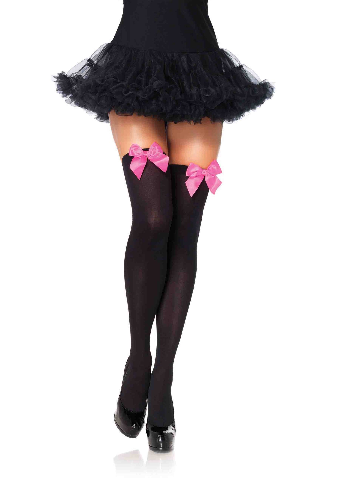 Nylon Over The Knee with Bow