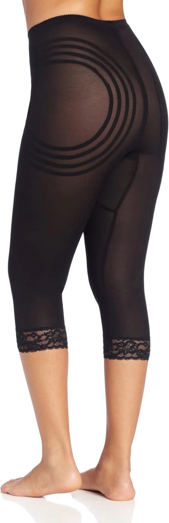 6269 Breathable Waistline Capri Pant Liner | Power Mesh Fabric | Firm to Extra Firm Support