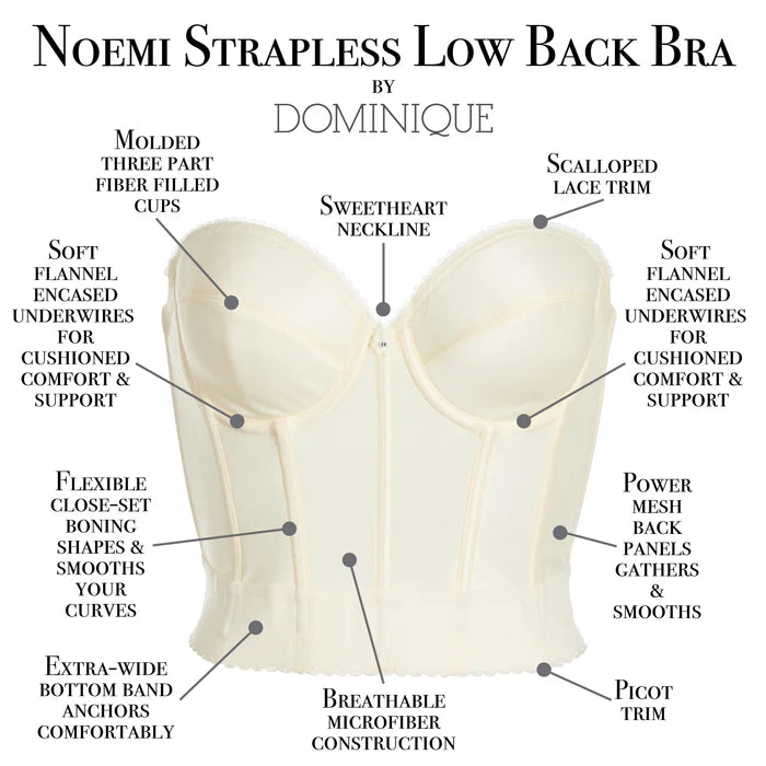 6377 Noemi Strapless Low Back Bridal Bra