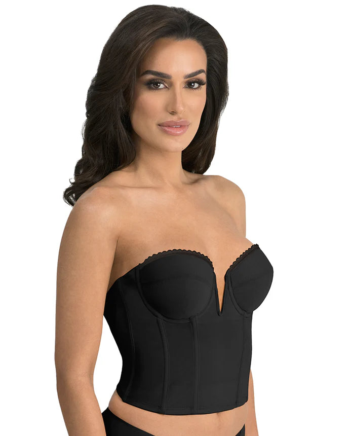 6390 Valerie Deep Front Plunge V-Wire Backless Strapless Bridal Bra