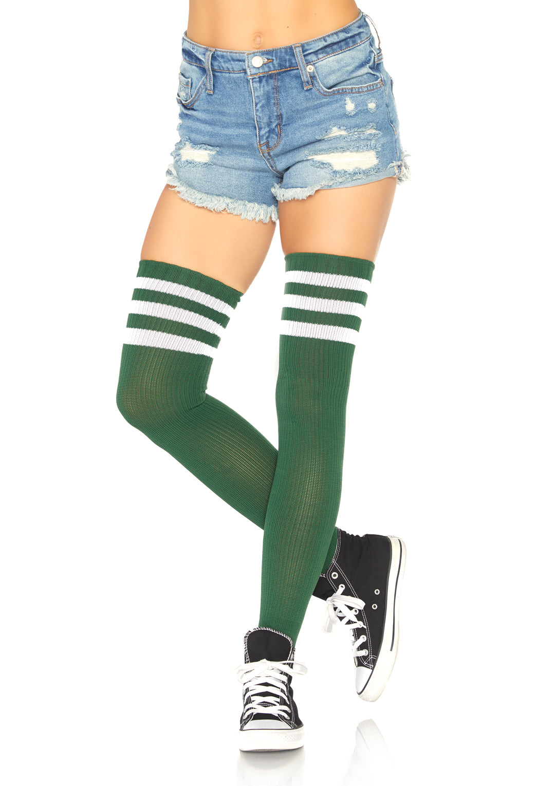 Athlete Thigh Hi with 3 Stripe Top