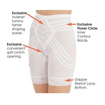 679 Breathable Waistline Thigh Slimmer | Power Mesh Fabric | Firm to Extra Firm Support