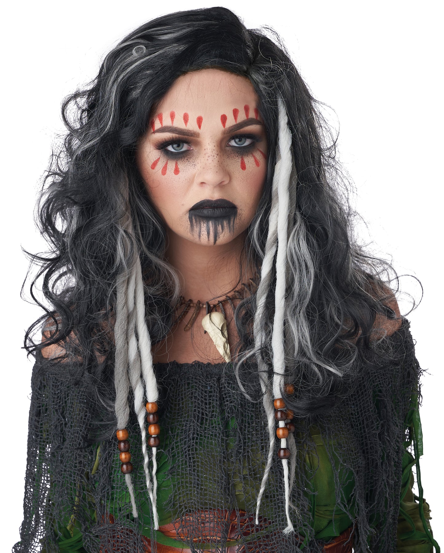 California Costumes Gray Clip-In Dreads
