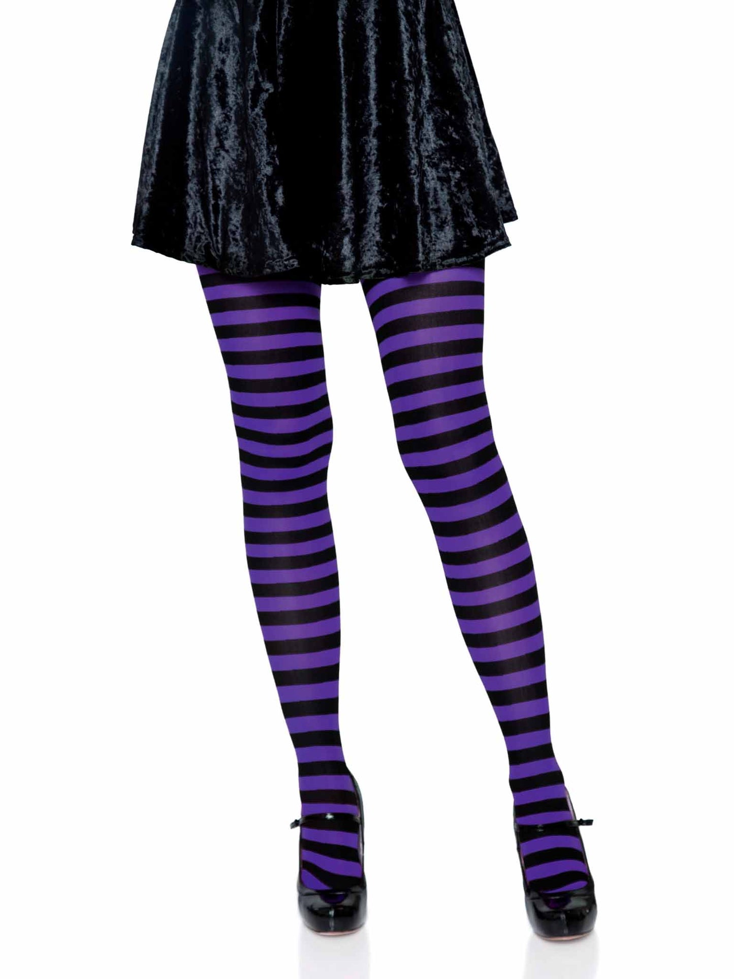 Nylon Striped Tights