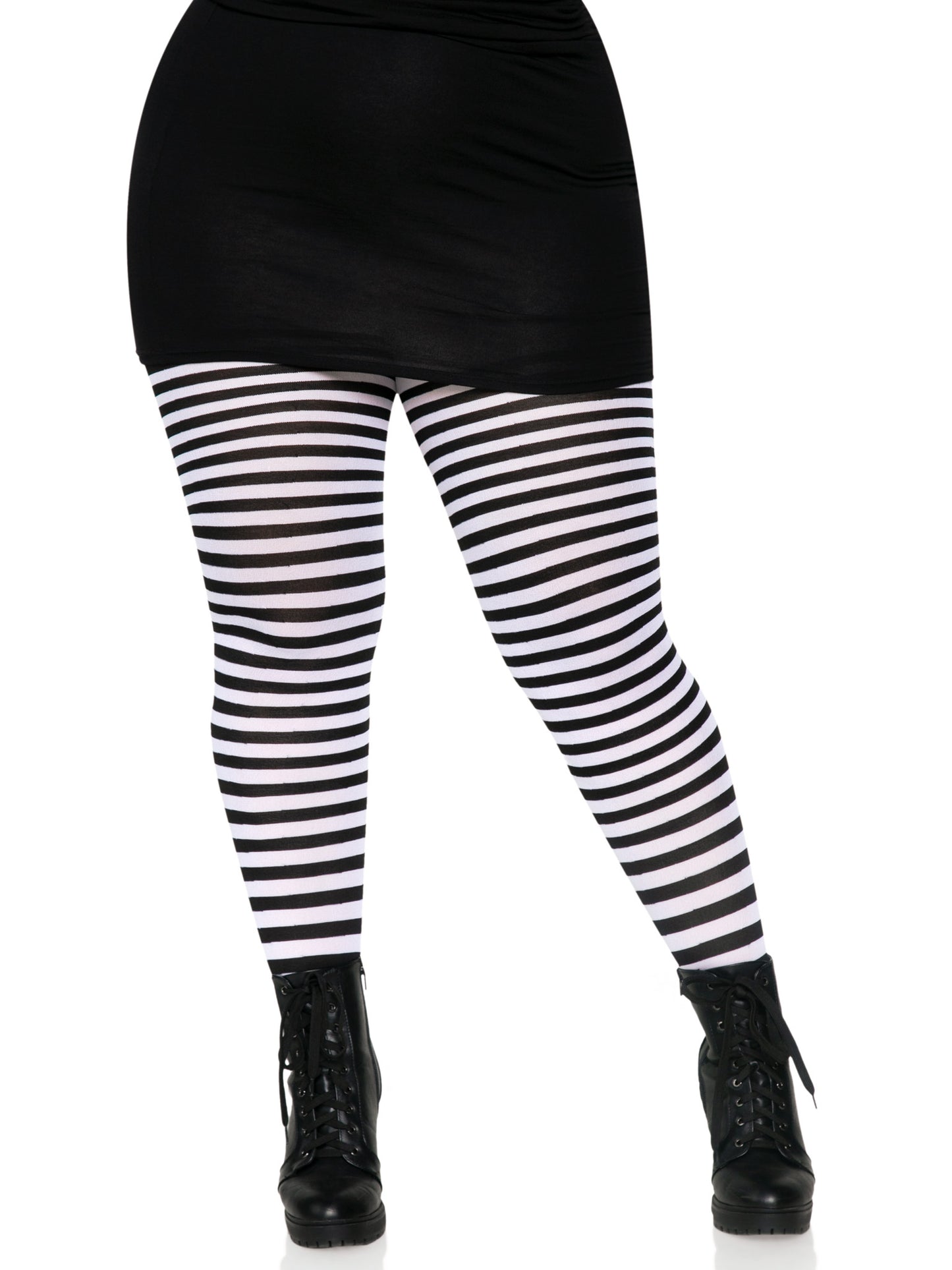 Nylon Striped Tights