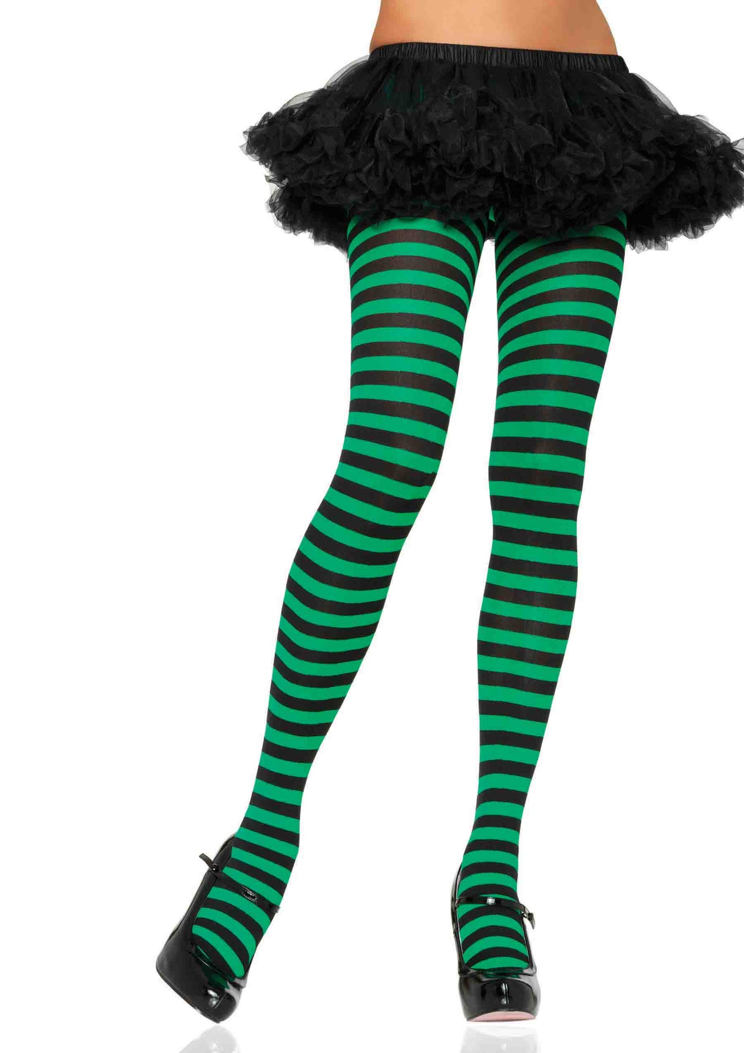 Nylon Striped Tights