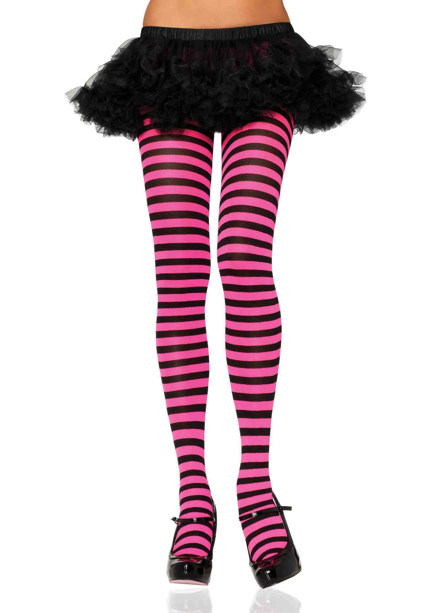 Nylon Striped Tights