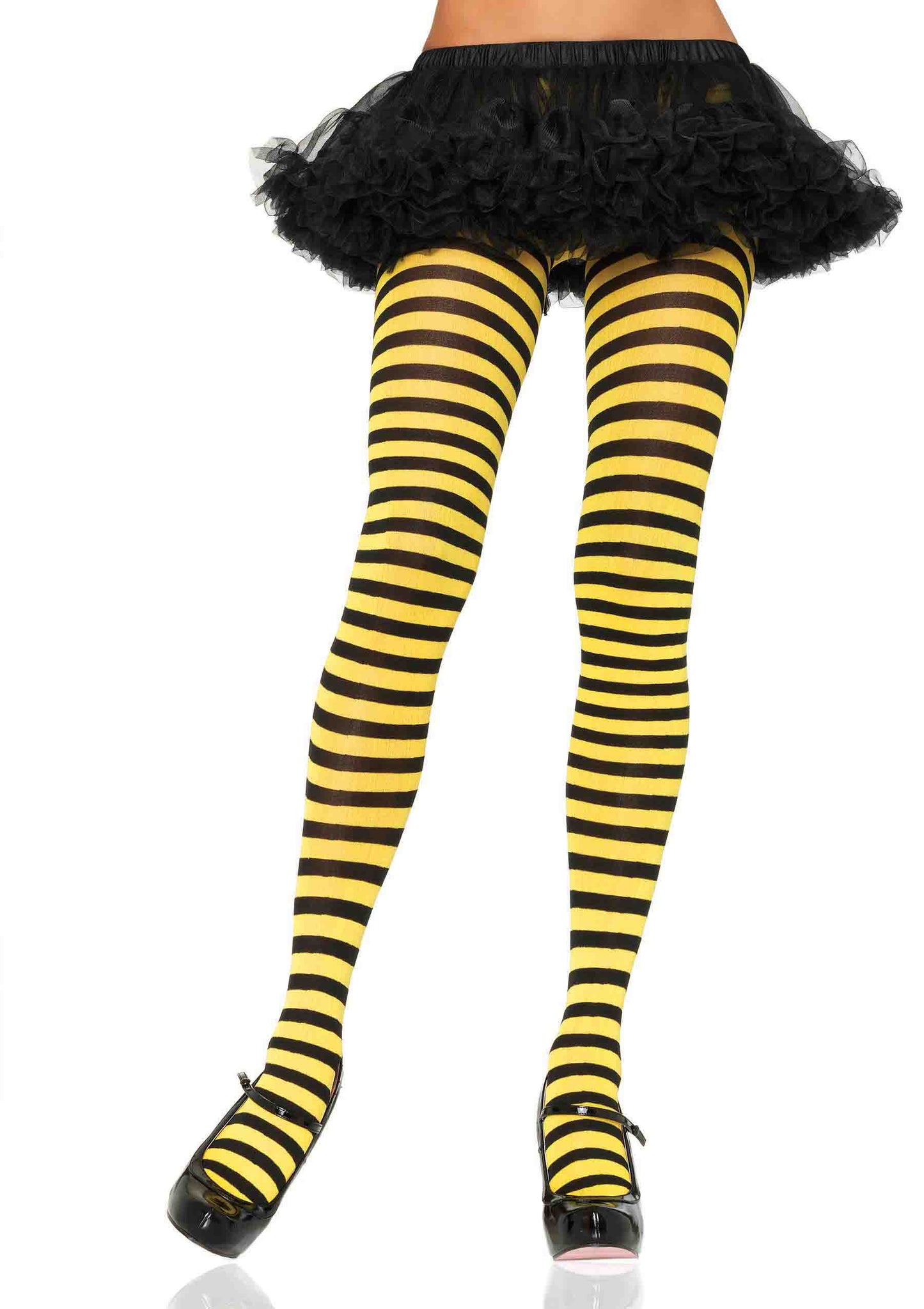 Nylon Striped Tights