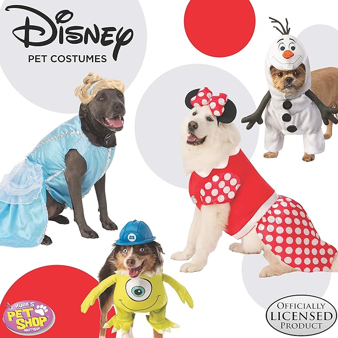 Disney Little Mermaid: Flounder Pet Costume for For Dogs or Cats by Rubies, Large
