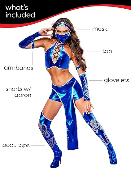 Secret Wishes Womens Kitana Mortal Kombat Costume