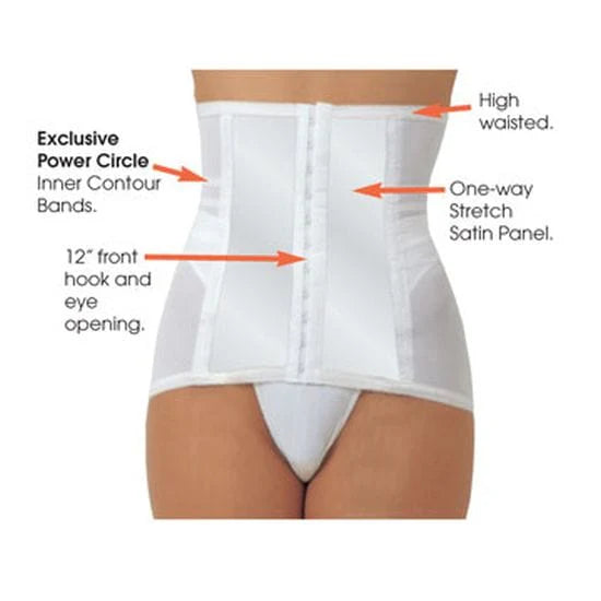 821 Shapette Powermesh Satin Panel Waist Cincher