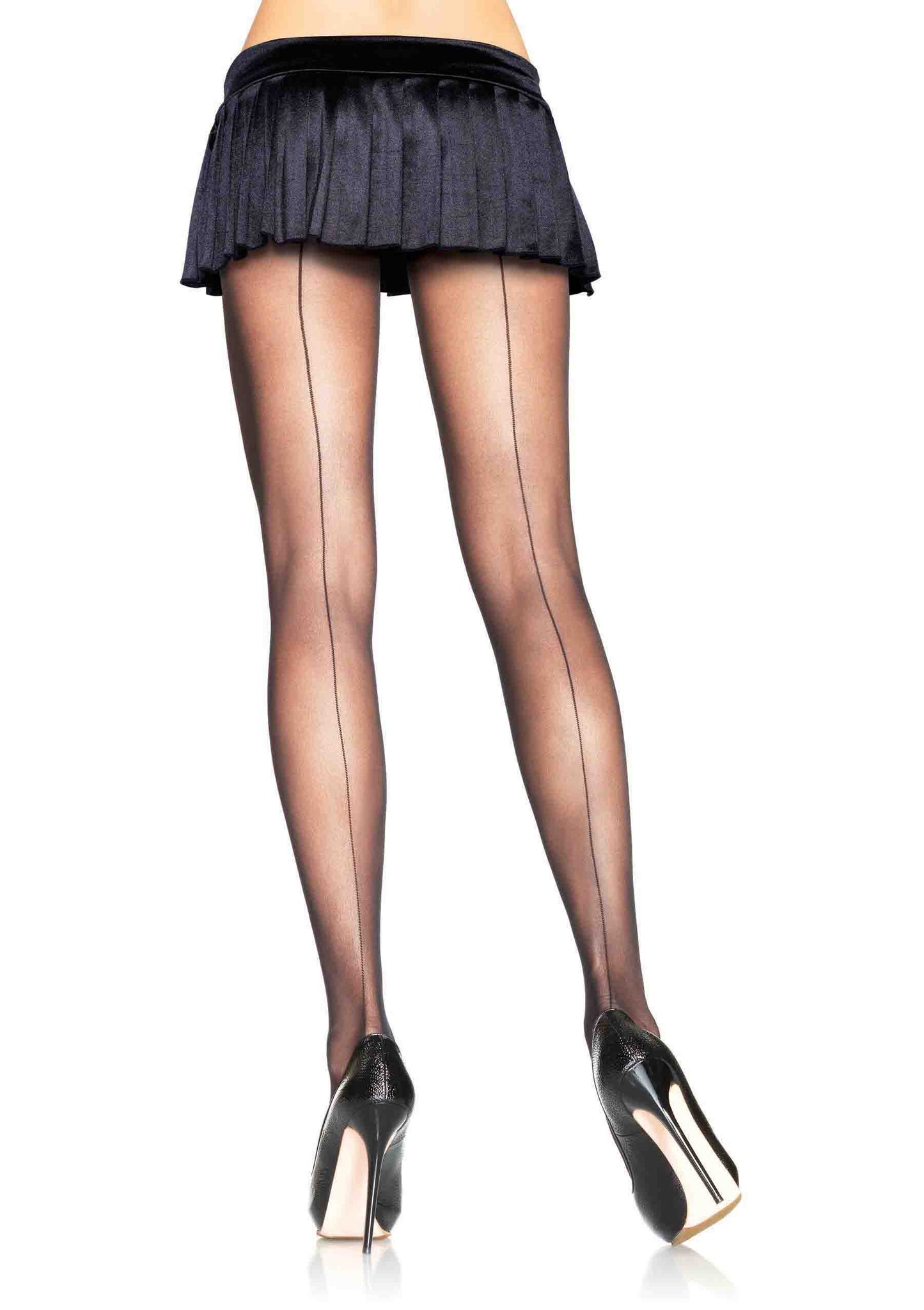 Back Seam Sheer Pantyhose
