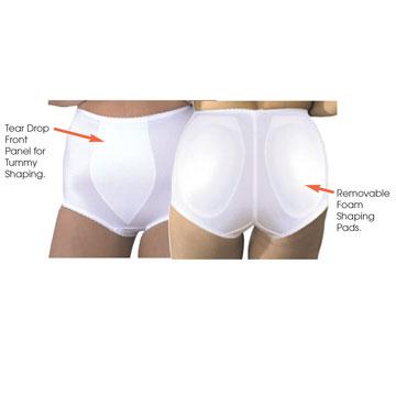 914 Padded Panty Brief Light Shaping (Removable Pads)