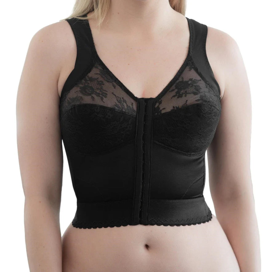 9603 Front Closure Back Support Long Line Bra