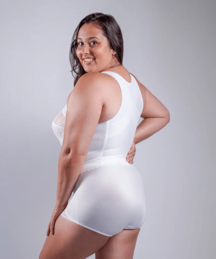 9603 Front Closure Back Support Long Line Bra