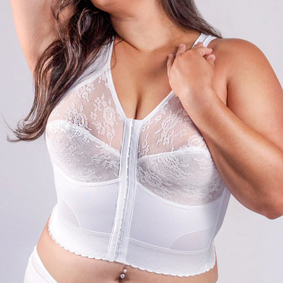 9603 Front Closure Back Support Long Line Bra