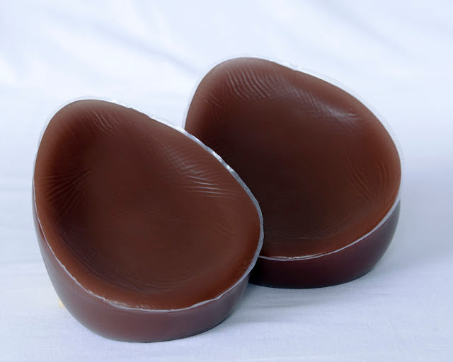 Envy Body Shop Beautiful Brown Silicone Breast Forms Prosthetic