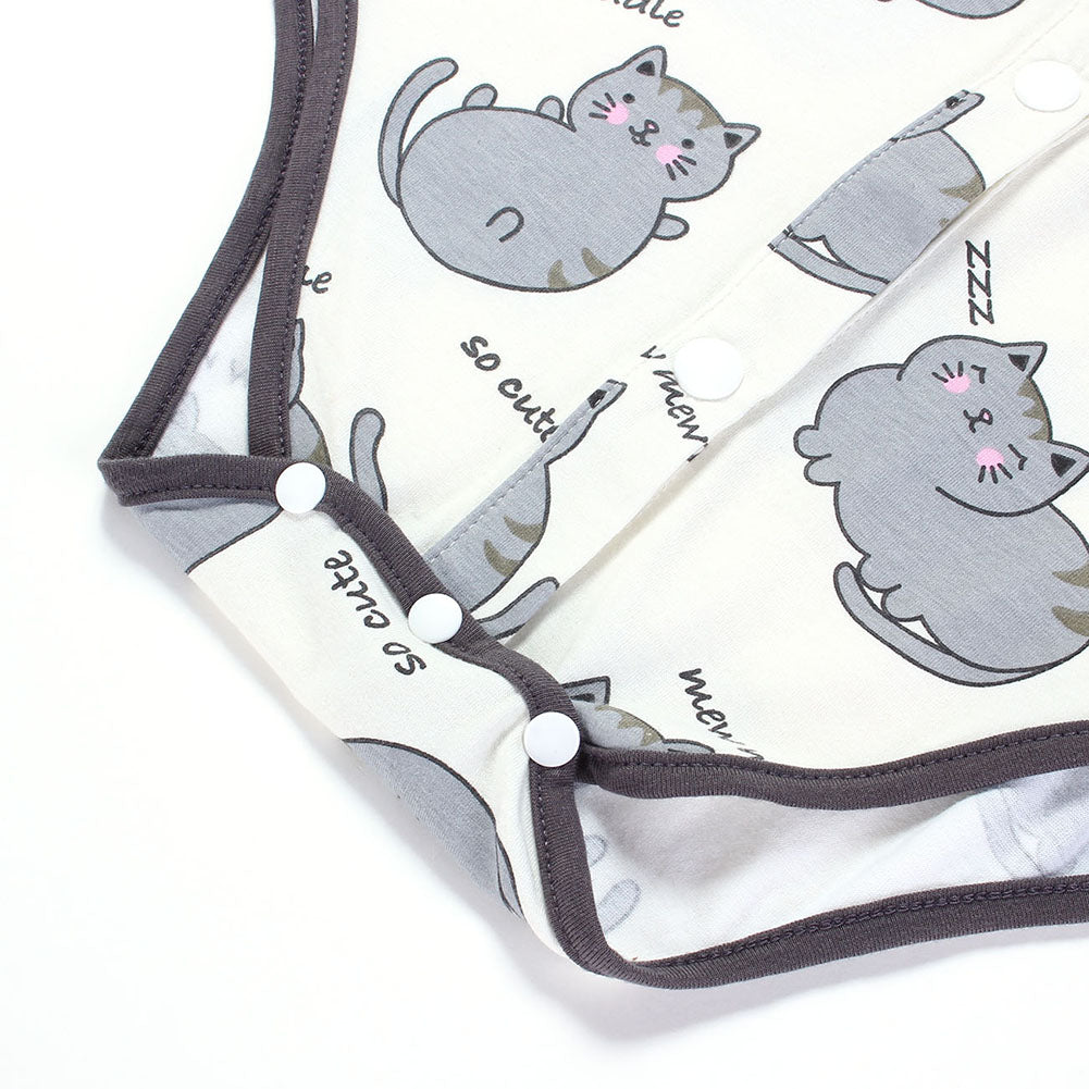 Button Front Little Meow Meow(Kitty)