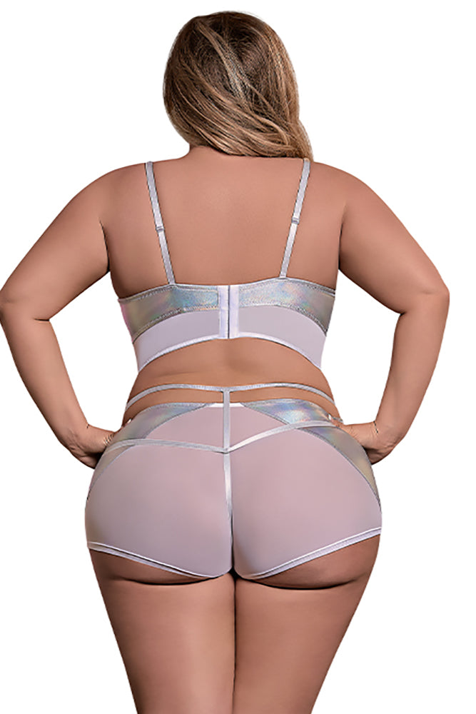 M164 Bra, Boy Short & Removable Stirrup Set - Back View