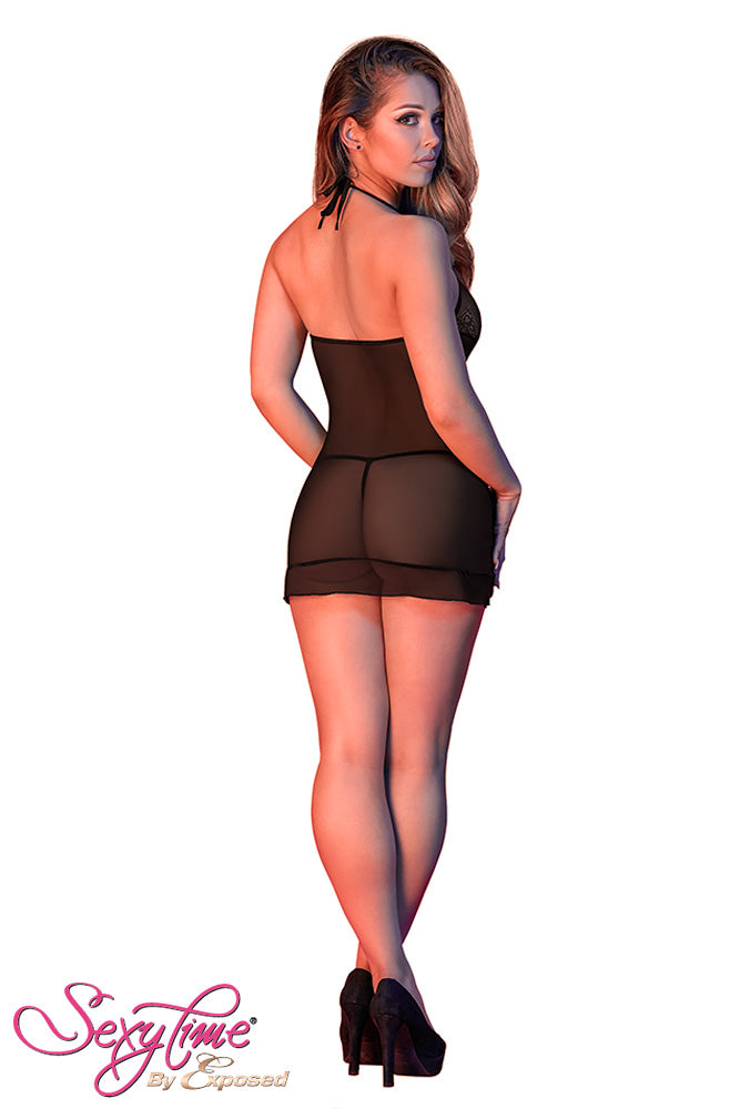 M198 Chemise & G-Set - Back View