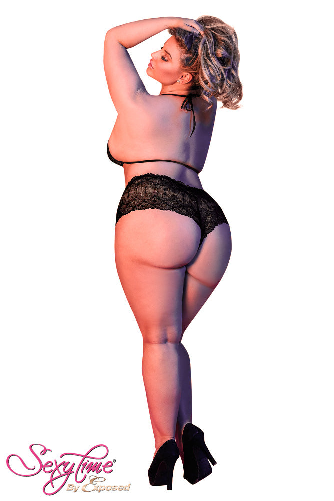 M199 Triangle Bra & Cheeky Short Set - Back View