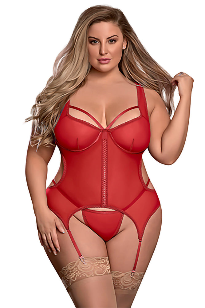 M214 Merry Widow & Crotchless G-String