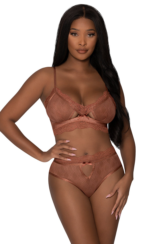 M273 Bralette & Open Back G-Panty