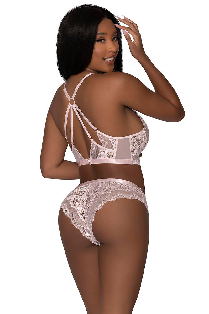 M283 Strappy Back Cami & Short Set - Back View