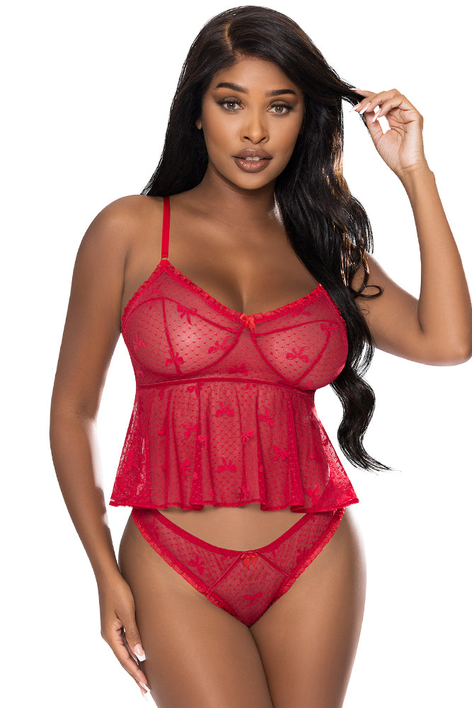M297 Flutter Cami & Cheeky Panty Set