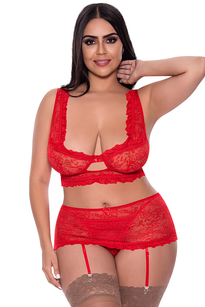 M311 Bralette, Garter Skirt & G-Set