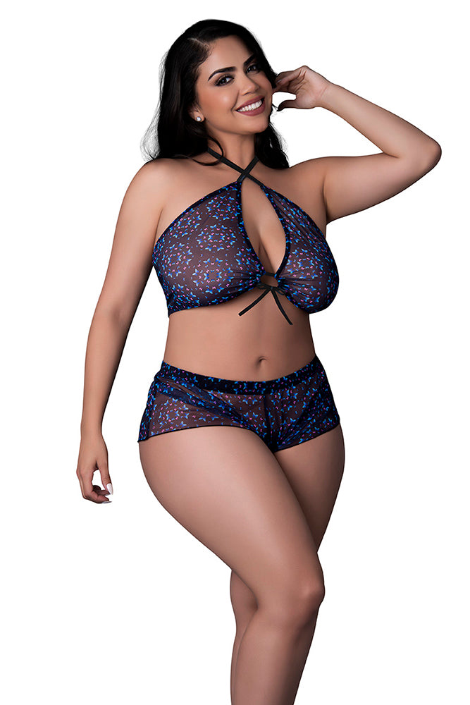 M404 Halter Top & Hot Short Set