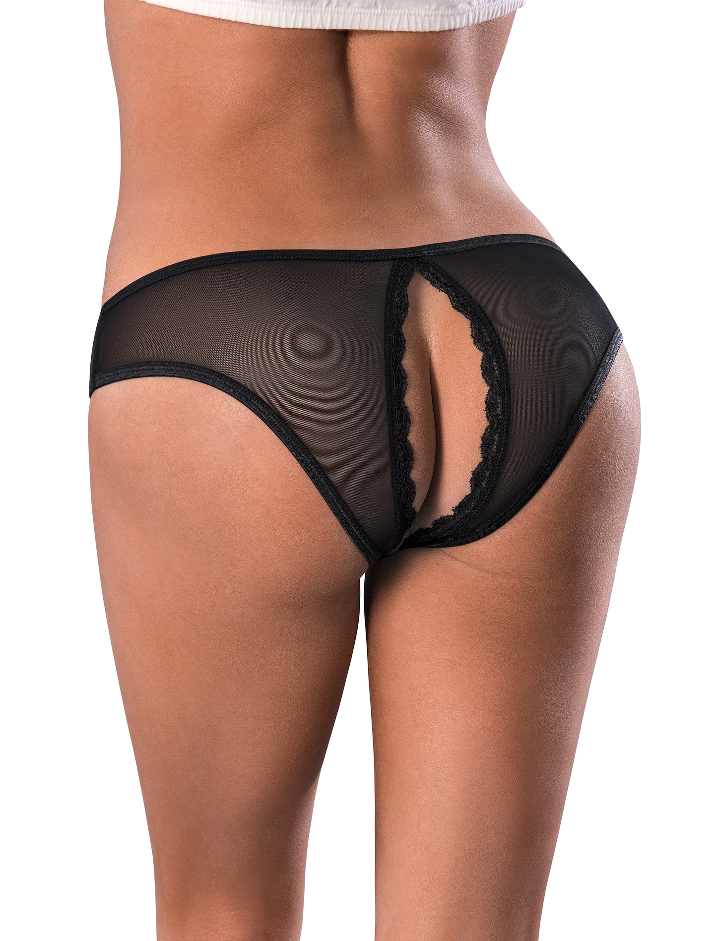 P411 Crotchless Panty - Back View