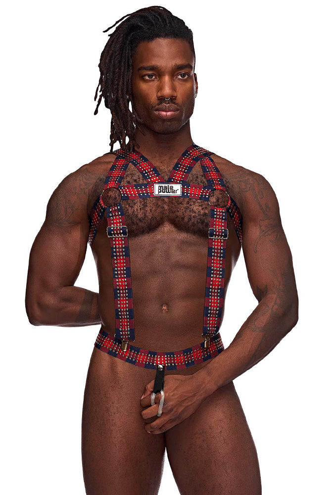PAK892 Elastic Studded Harness with Ring