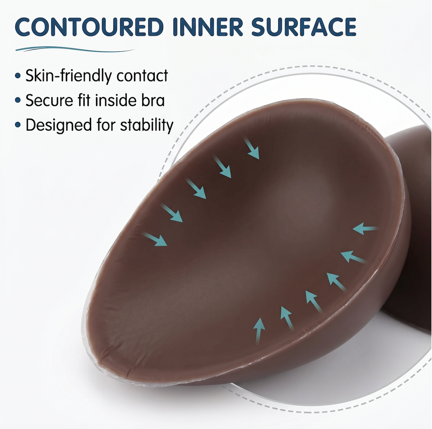 Envy Body Shop Realistic Brown Silicone Breast Forms Prosthetic