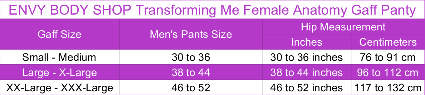 Transforming Me Gaff Panty Insert Silicone Vagina