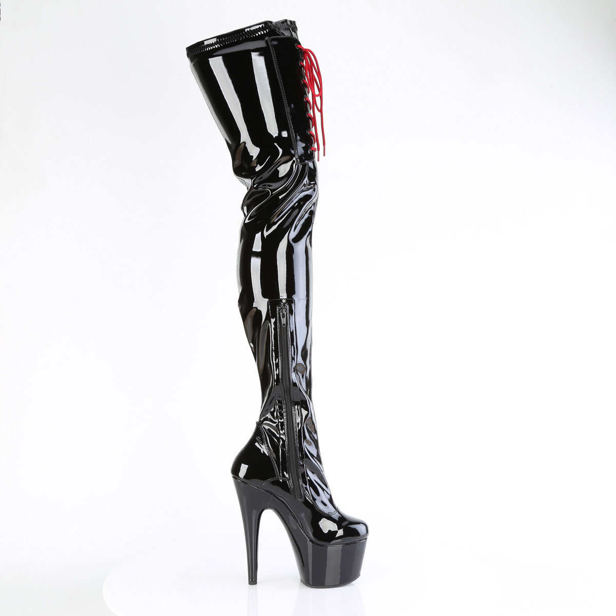 ADORE-4001WR *7" Heel, 2 3/4" PF Stretch Crotch Boot, 1/2 Inner Side Zip