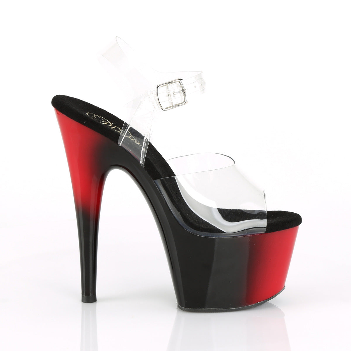 ADORE-708BR 7" Heel, 2 3/4" PF Two Tone Ankle Strap Sandal