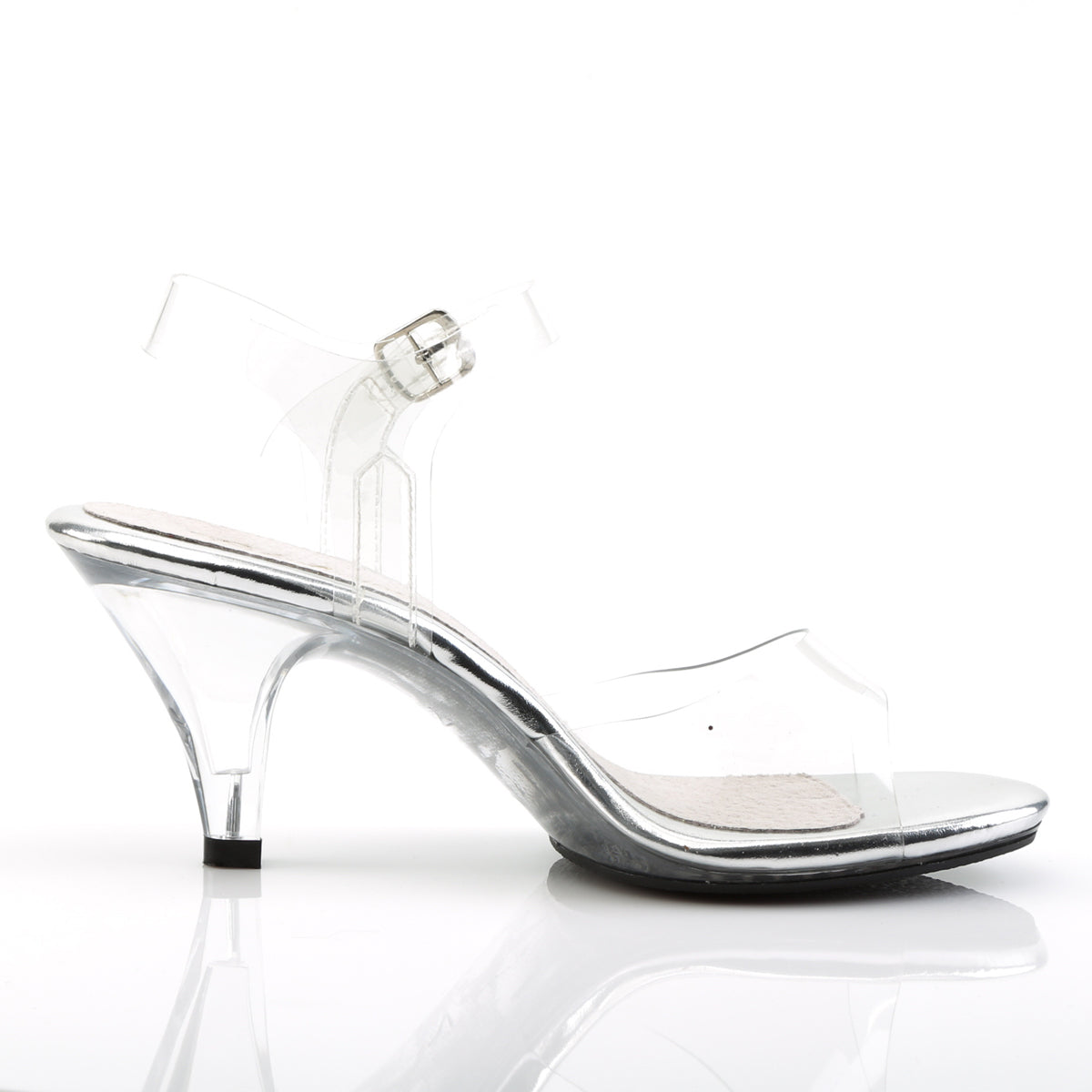 BELLE-308 *3" Heel, 1/8" PF Ankle Strap Sandal