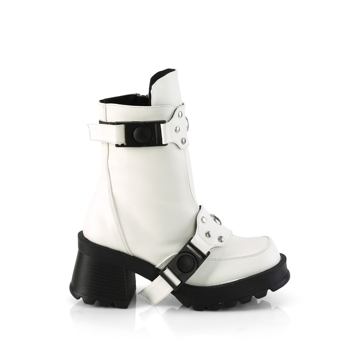 BRATTY-56 *2 3/4" Heel, 1" Platform Ankle Boot, Inside Zip