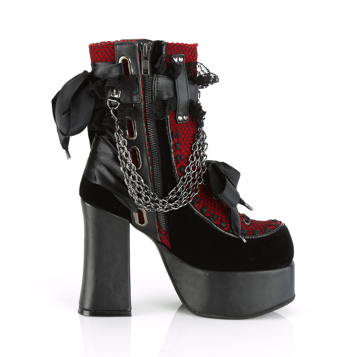 CHARADE-110 4 1/2" Heel, 2" PF Ankle Boot, Side Zip