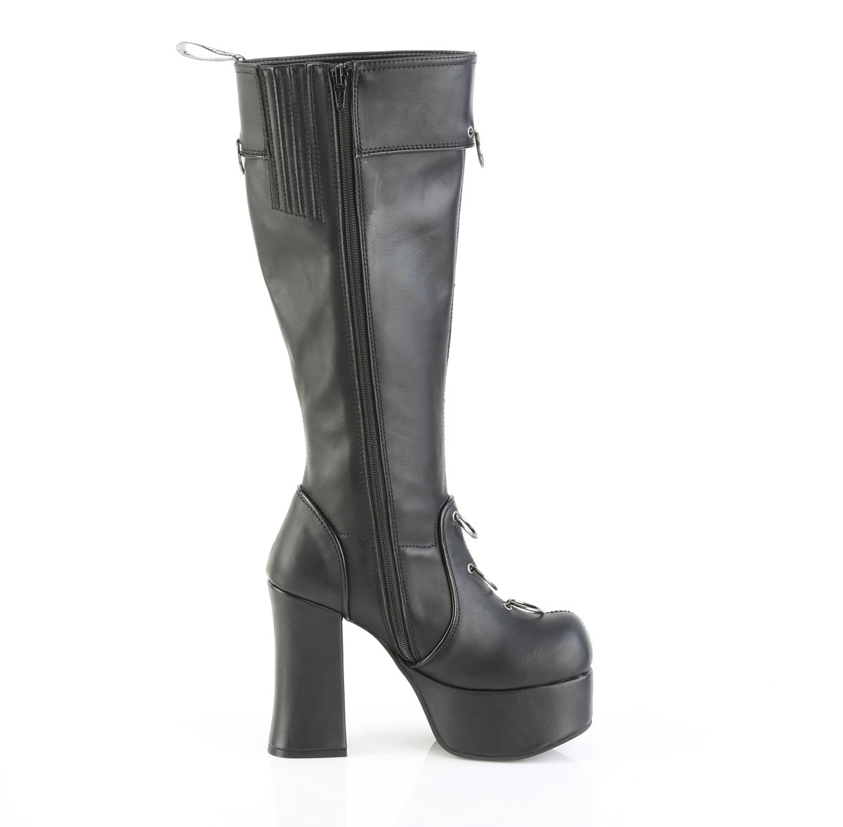 CHARADE-211 4 1/2" Heel, 2" PF Knee High Boot, Inside Zip